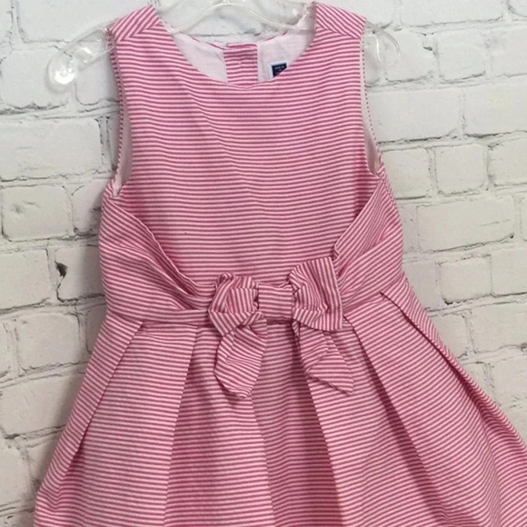 Like New Janie & Jack Pink Stripe Pleated Formal Dress size 3T - Picture 2 of 7